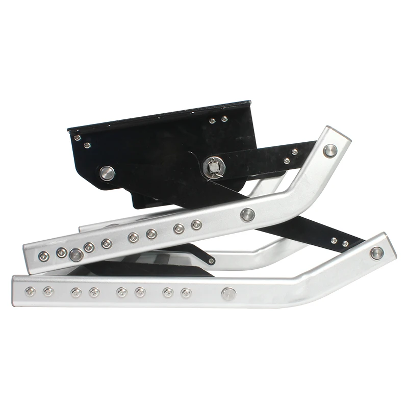 Anti-slip High Strength Double Steps With Electric Control And LED Aluminum Caravan Camper Trailer RV Electric Steps