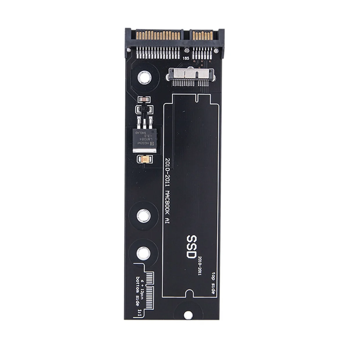 SSD to SATA Converter Card for Apple 2010 2011 for MacBook Air 6+12 Pin A1369 A1370 A1375 A1377 Black_A02I