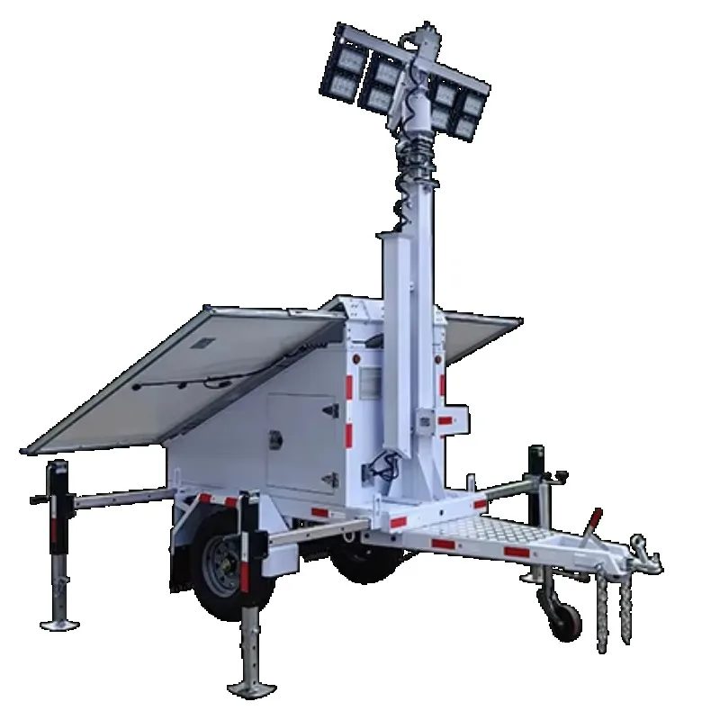 Solar Powered Mobile LED Lighthouse Tower Solar Powered Mobile  Lighthouse with Controller Outdoor Generator