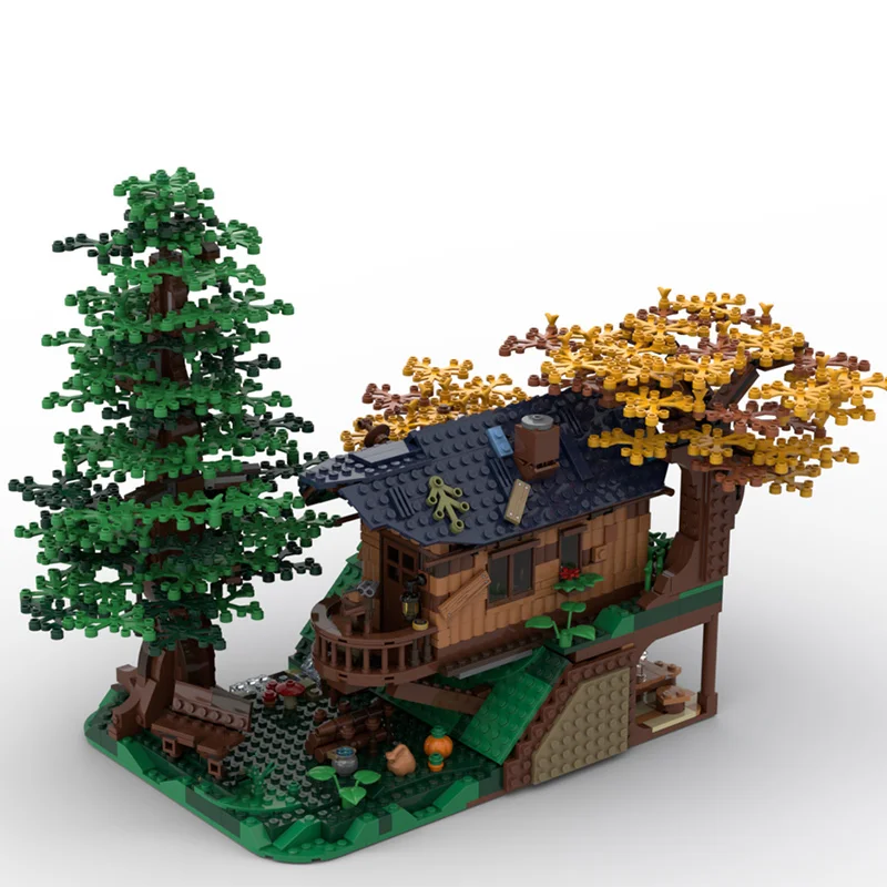 1803 pièces MOC cabane de grotte cachée blocs de construction modulaires ensemble de bricolage, modèle de village créatif, jouet d'architecture Miniature pour enfants et Fans