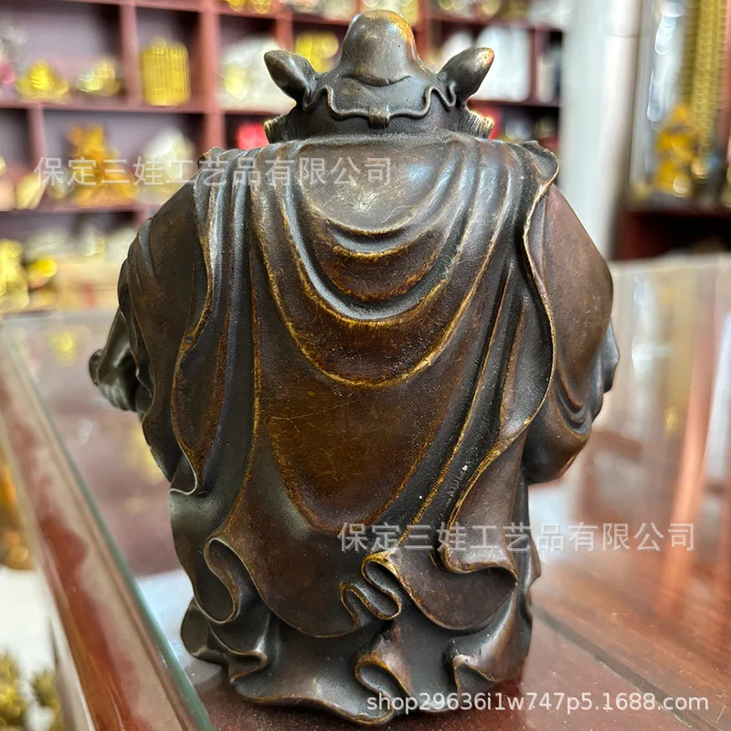 Zhong Kui Brass God of Heaven Shop Office Point Dou Hao Ran Zheng Living Study Room Bronze Statue