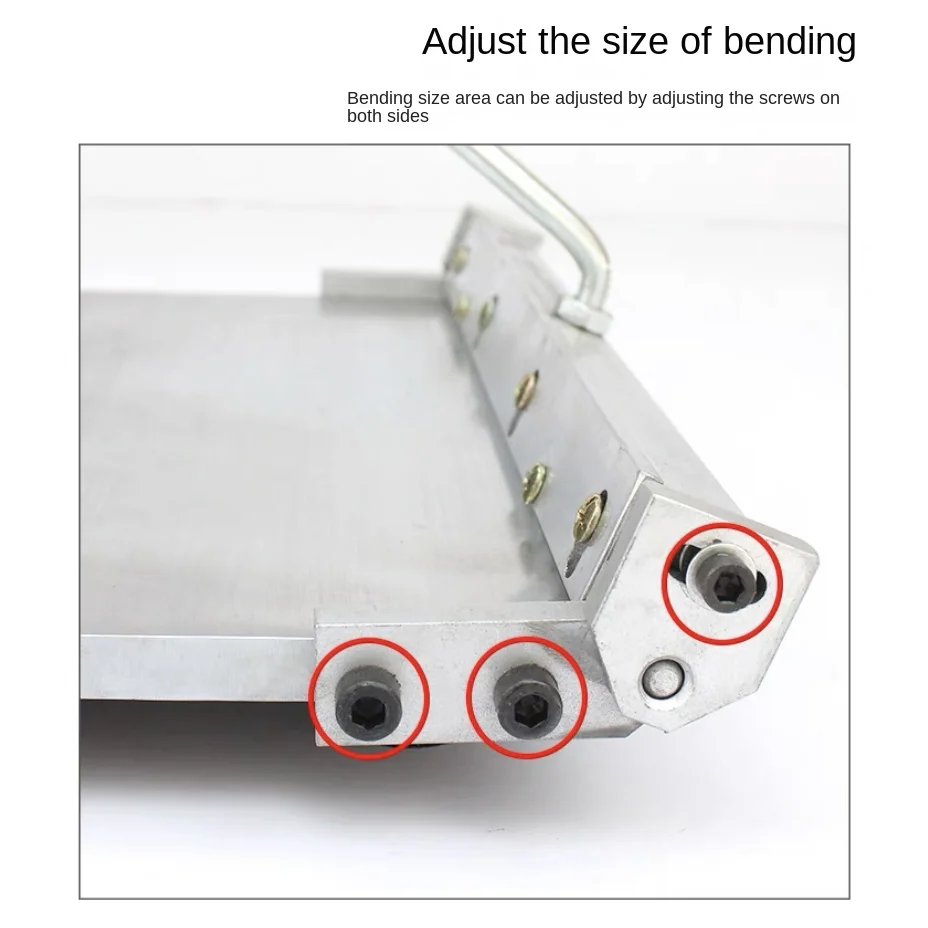 Stainless Steel Manual Folding Machine 12/14 Inch Wallet Creasing Leather Gluing Bending Machine for Craft And Leatherworking