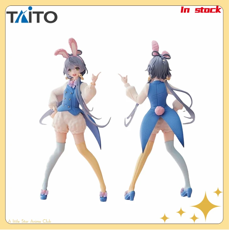 In Stock Original TAITO Vsinger Easter 18cm Luo Tianyi Rabbit Ears Doll Model Ornaments Toy Gift Collection