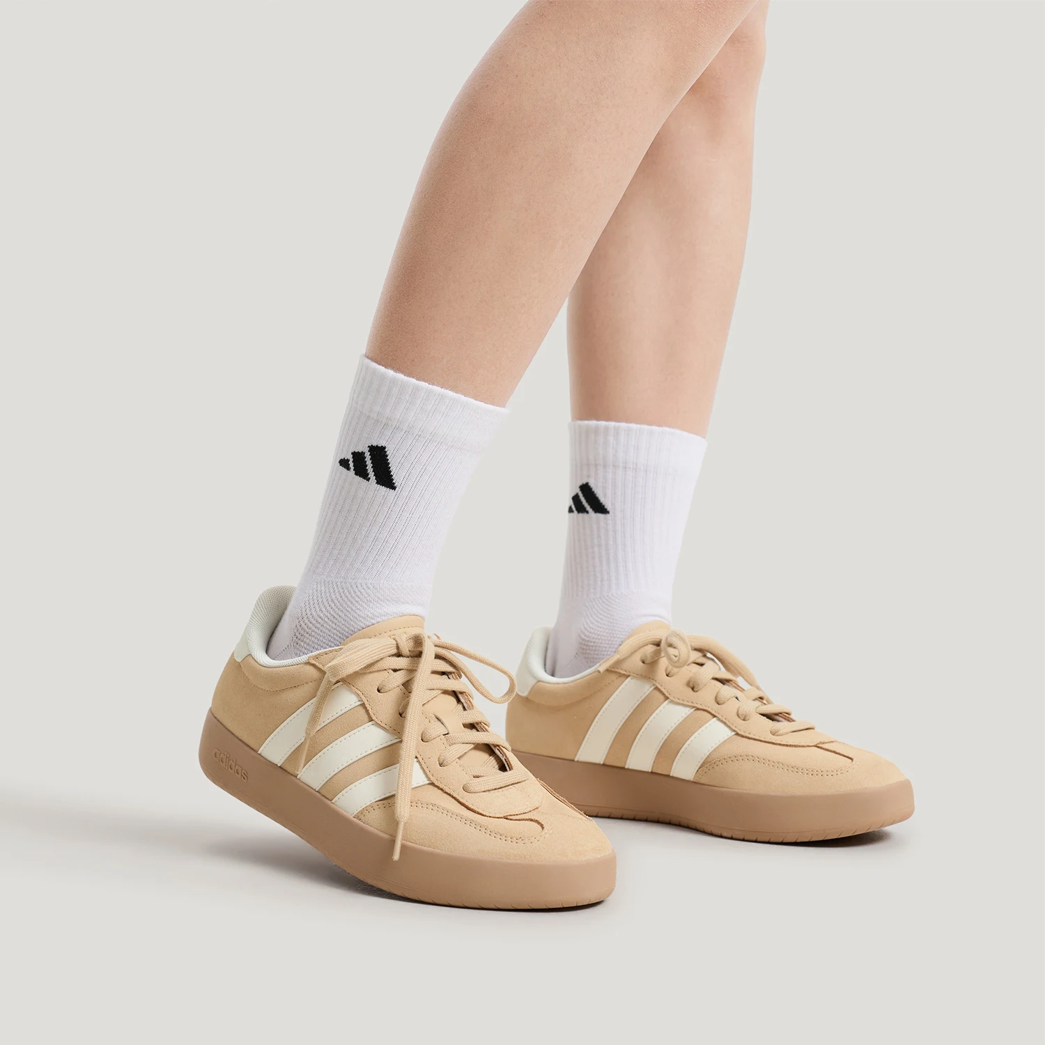 

Adidas Authentic BARREDA Men's Women's Low-Top Lace-Up Wear-Resistant Daily Sneakers KH7000