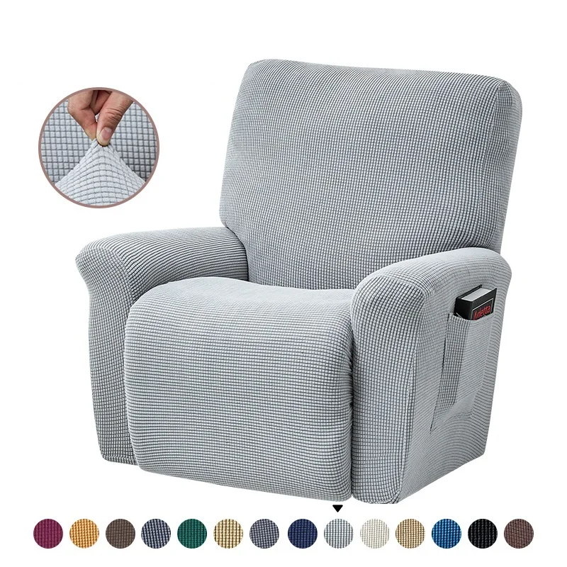 

1/2/3/4 Seater Jacquard Recliner Sofa Cover High Stretch Lazy Boy Relax Armchair Cover Thicken Sofa Furniture Protector For Pets