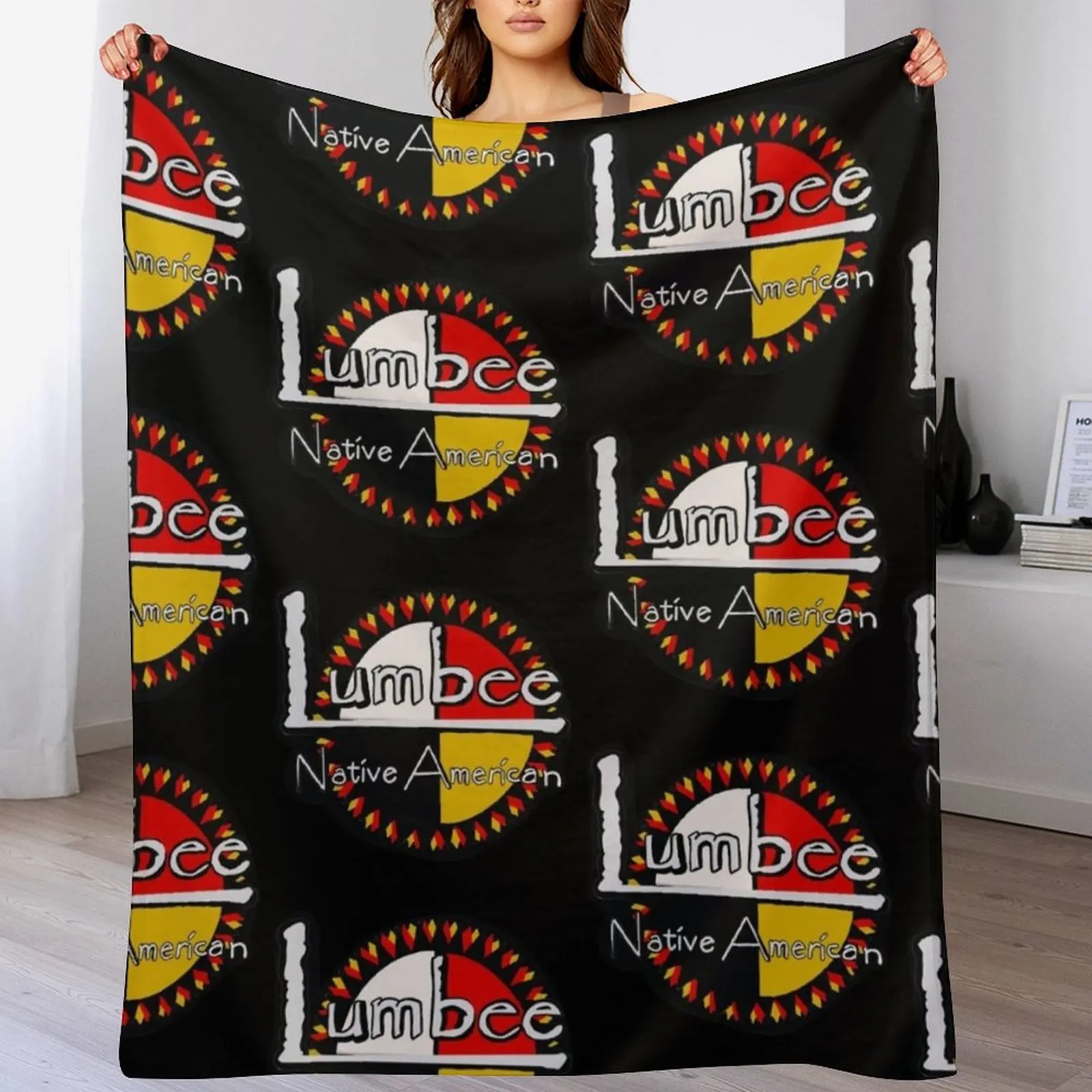 

Lumbee native American Throw Blanket All Season Lightweight Soft Blanket for Bed