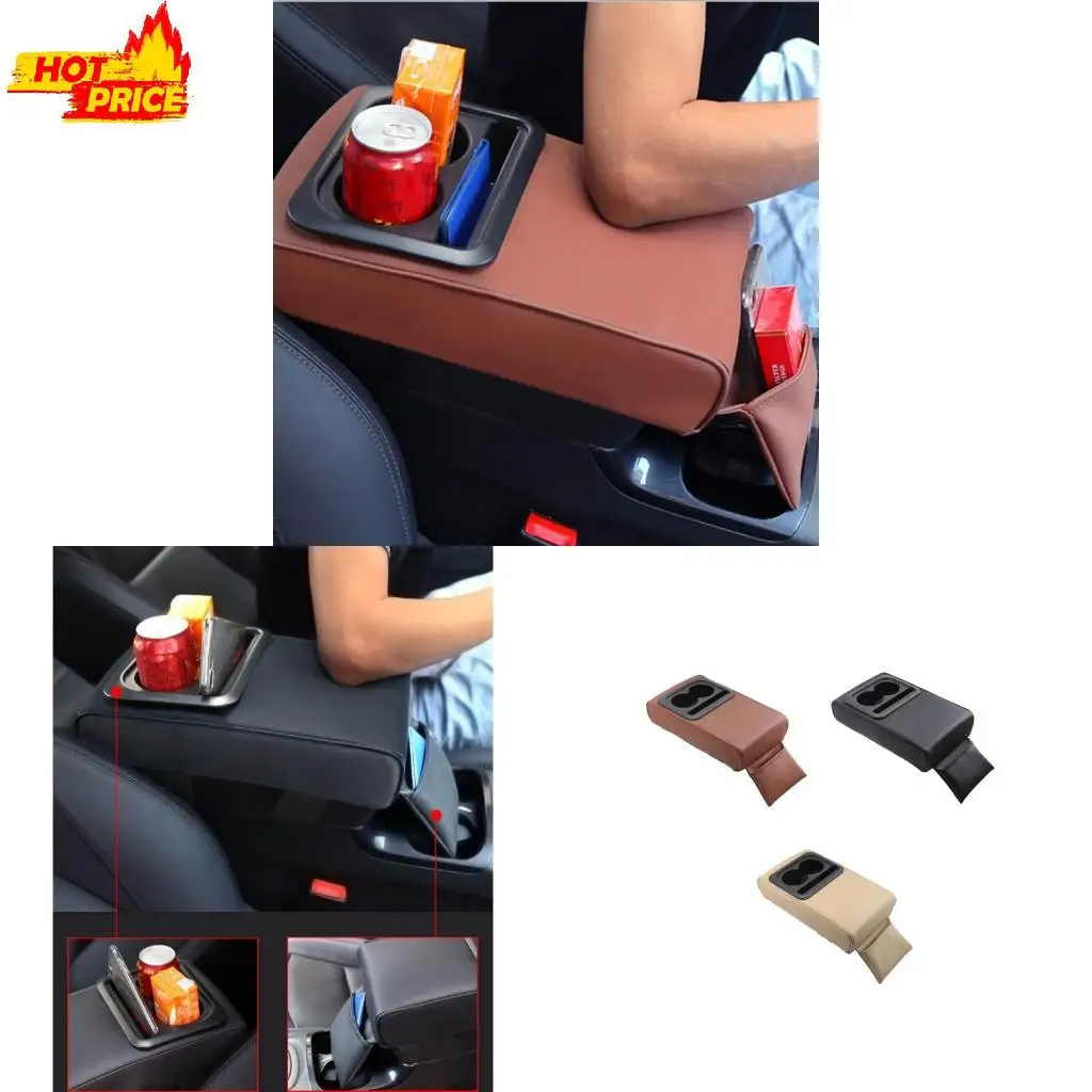 

Truck Armrest Cushion Pad Center Console Increased Elbow Support for Seat Cup Ho