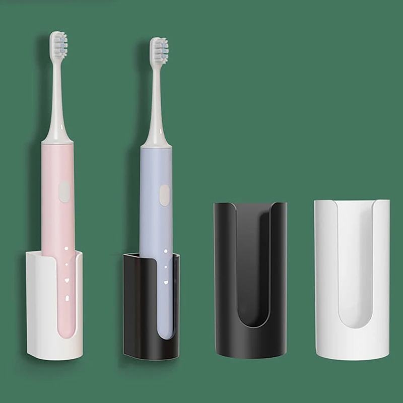 Wall-Montado Toothbrush Suporte Elétrico, Espaço Saving Stand Rack, Banheiro Organizador, Acessórios