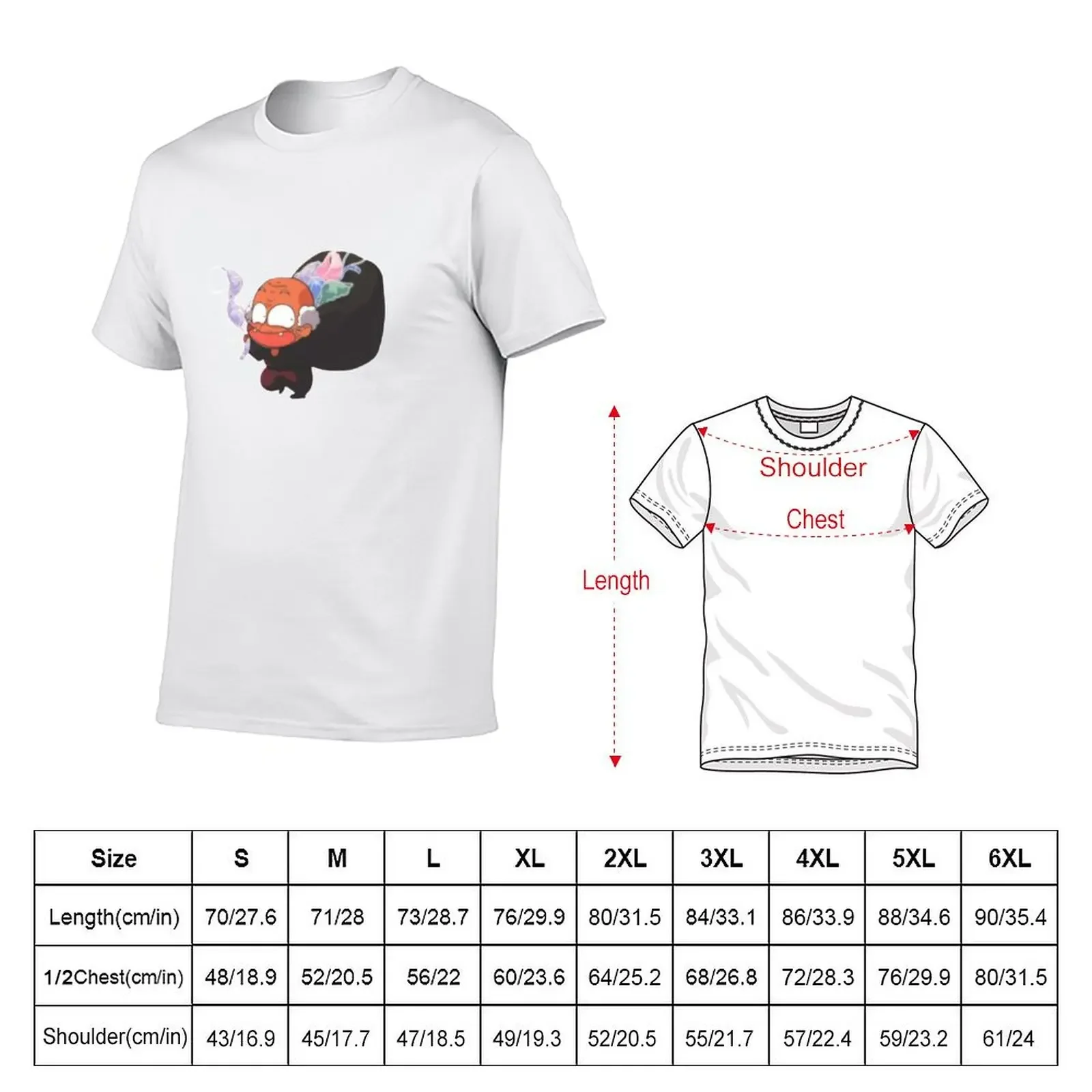 Happosai Ranma 1/2 T-shirt heavyweights oversizeds blacks kawaii clothes mens t shirts pack