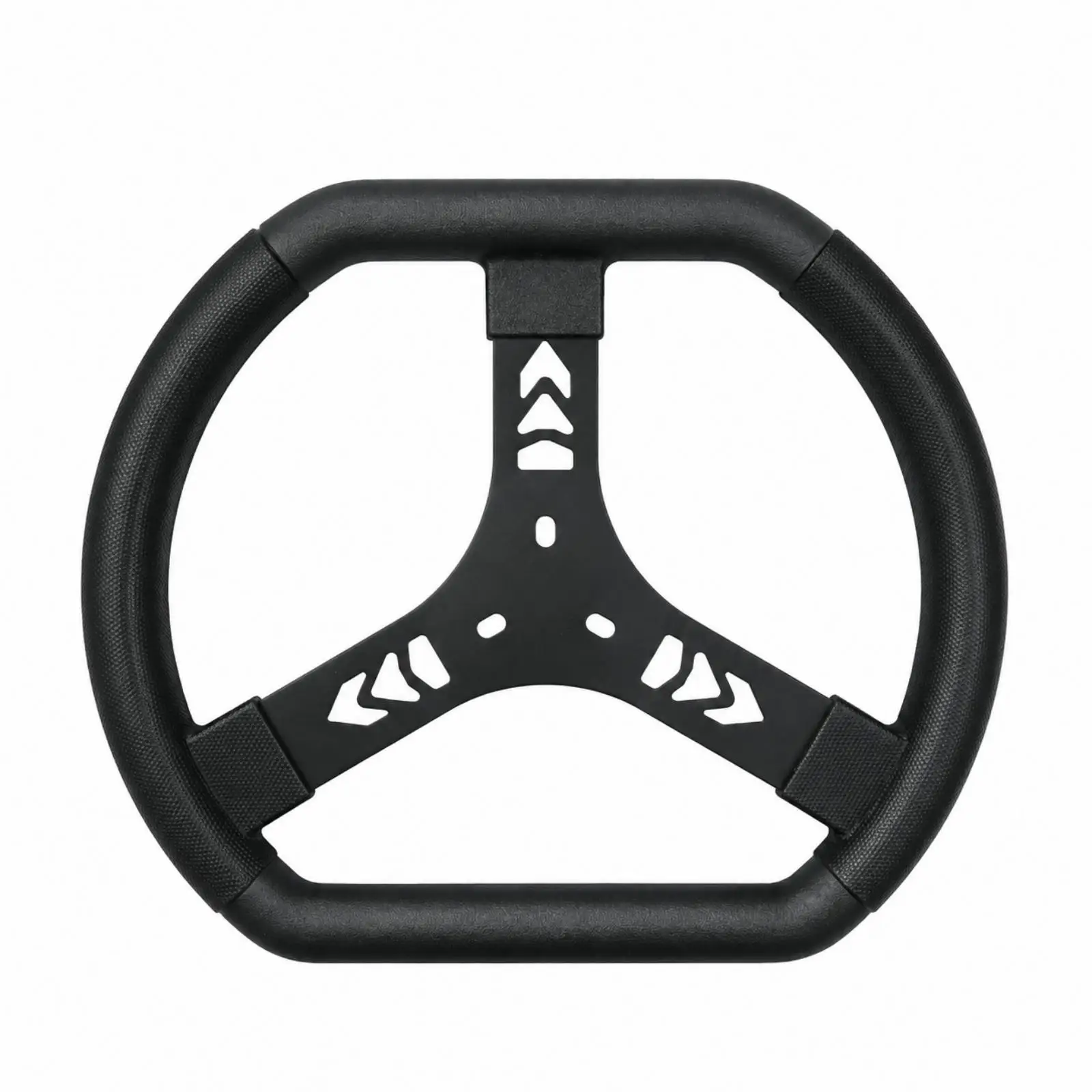 340mm Racing Steering Wheel Lightweight Three-Spoke Racing Steering Wheel Textured Grip Rigid for Vehicle Customization