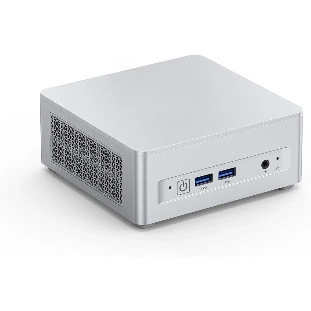 مطعم وملحقات/كمبيوتر صغير نحيف AMD Ryzen 7 8745H 8C/16T كمبيوتر مكتبي هيكلي بدون ذاكرة الوصول العشوائي/SSD/OS، HDMI/DP/USB4 8K@60 هرتز