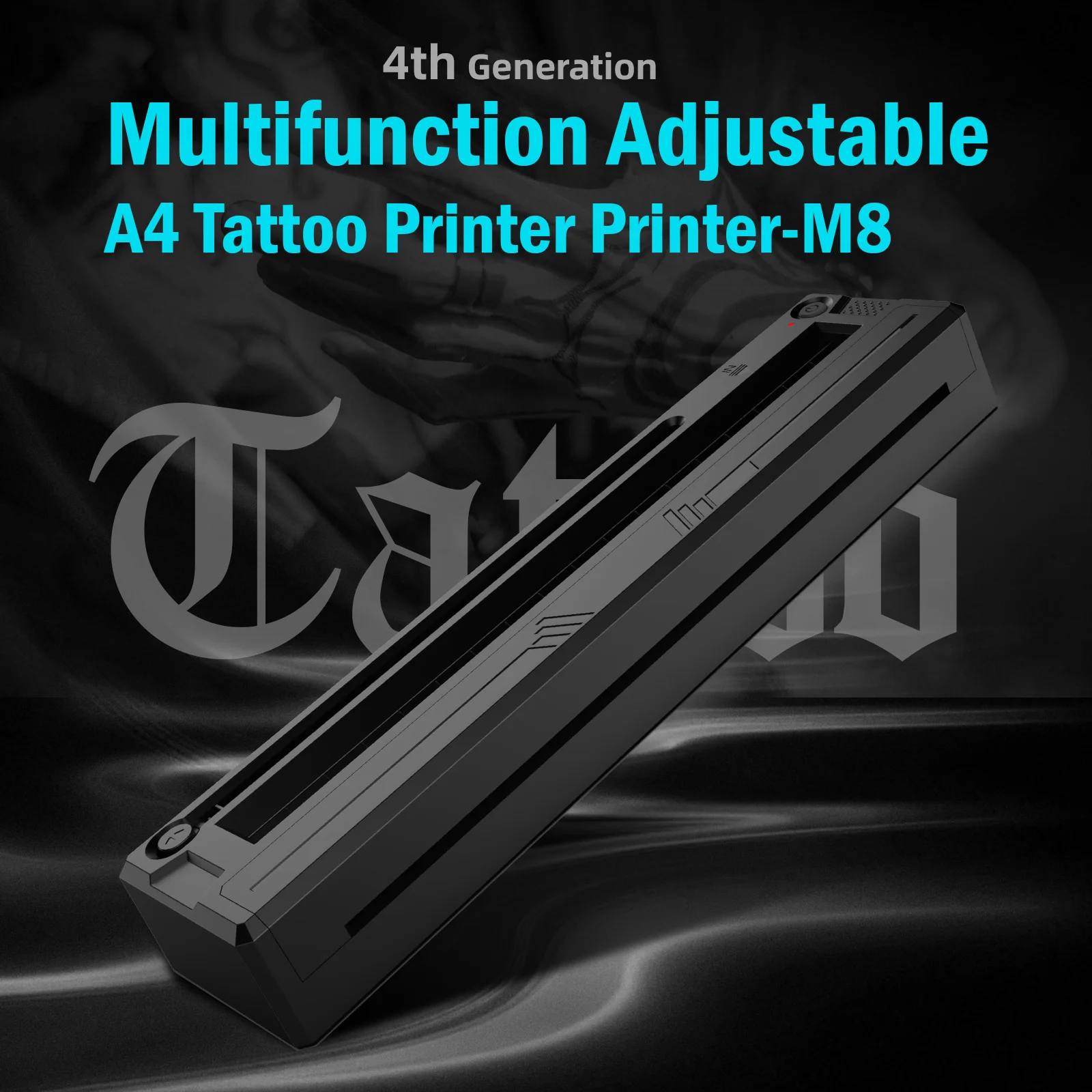 Audersigt A4 Bluetooth Tattoo Stencil Printer Portable Thermal Transfer Copier Machine for Line Art Photo and Tattoo Design view 5