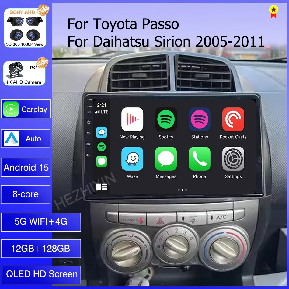 ΠΠ²ΡΠΎΠΌΠΎΠ±ΠΈΠ»ΡΠ½ΡΠΉ ΡΠ°Π΄ΠΈΠΎΠΏΡΠΈΠ΅ΠΌΠ½ΠΈΠΊ Android 15 Carplay Auto Π΄Π»Ρ Toyota passo/ MYVI/ DAIHATSU SIRION 2006-2011, ΠΌΡΠ»ΡΡΠΈΠΌΠ΅Π΄ΠΈΠΉΠ½ΡΠΉ Π²ΠΈΠ΄Π΅ΠΎΠΏΠ»Π΅Π΅Ρ, Π½Π°Π²ΠΈΠ³Π°ΡΠΈΡ, GPS 2DIN ΠΠ²ΡΠΎΠΌΠΎΠ±ΠΈΠ»ΡΠ½ΡΠΉ ΡΠ°Π΄ΠΈΠΎΠΏΡΠΈΠ΅ΠΌΠ½ΠΈΠΊ Android 15 Carplay Auto Π΄Π»Ρ Toyota passo/ MYVI/ DAIHATSU SIRION 2006-2011, ΠΌΡΠ»ΡΡΠΈΠΌΠ΅Π΄ΠΈΠΉΠ½ΡΠΉ Π²ΠΈΠ΄Π΅ΠΎΠΏΠ»Π΅Π΅Ρ, Π½Π°Π²ΠΈΠ³Π°ΡΠΈΡ, GPS 2DIN