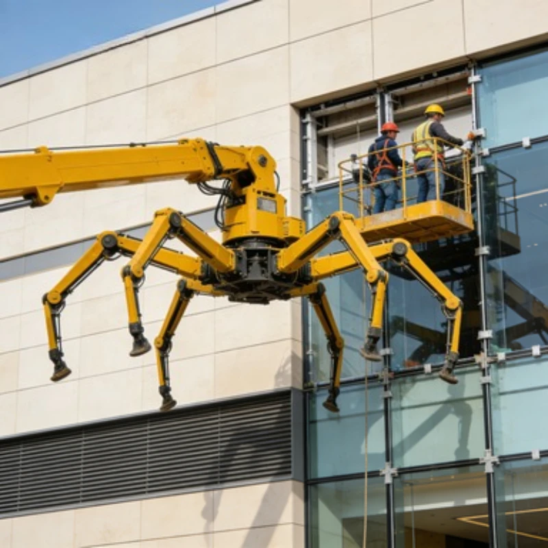 Oil-Electric 5T Spider Crane with 2m Fly Jib for Long-Distance Precision Lifting