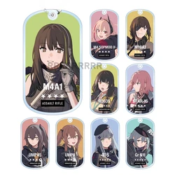 Game Girls Frontline Keychain Doll Anime M4A1 M16A1 UMP45 RO635 UMP9 Acrylic Keyring Pendant for Gift