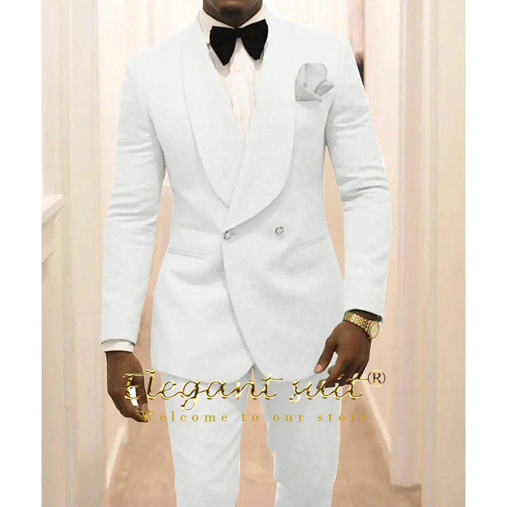 

Men's two-piece printed suit with cape collar, suitable for weddings, parties, formal occasions, and custom-made formal wear.