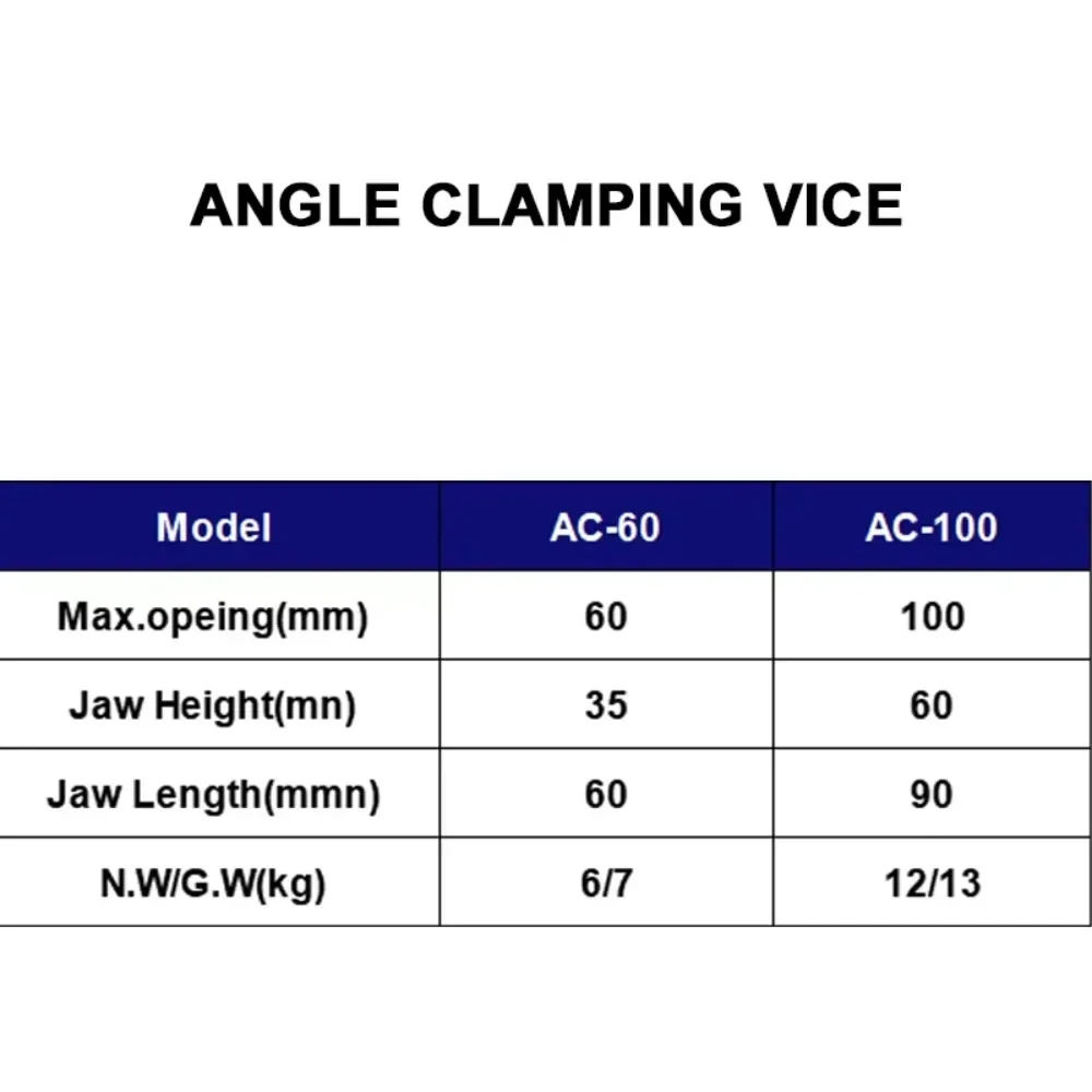 Corner clamp vice Hydraulic power mechanical vice/numerical control Milling Tapping Drilling machine Accessories Tool vice