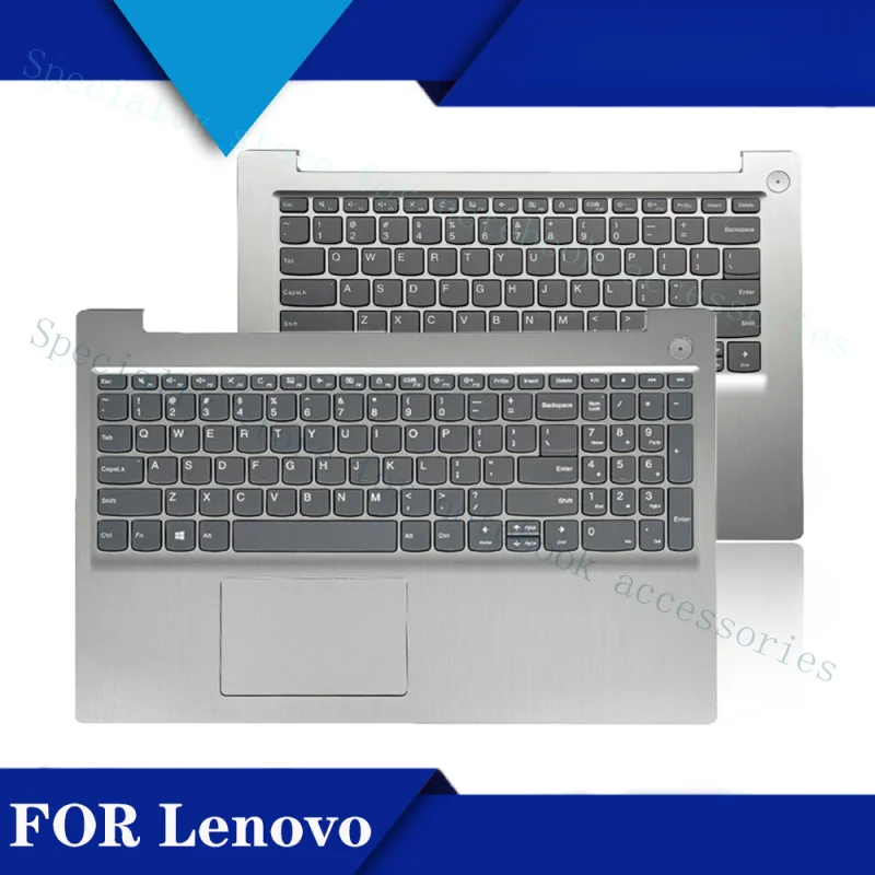 

Клавиатура и подставка для рук (палмрест) A+ для Lenovo IdeaPad 3 15SIML 2020, серебристый корпус C