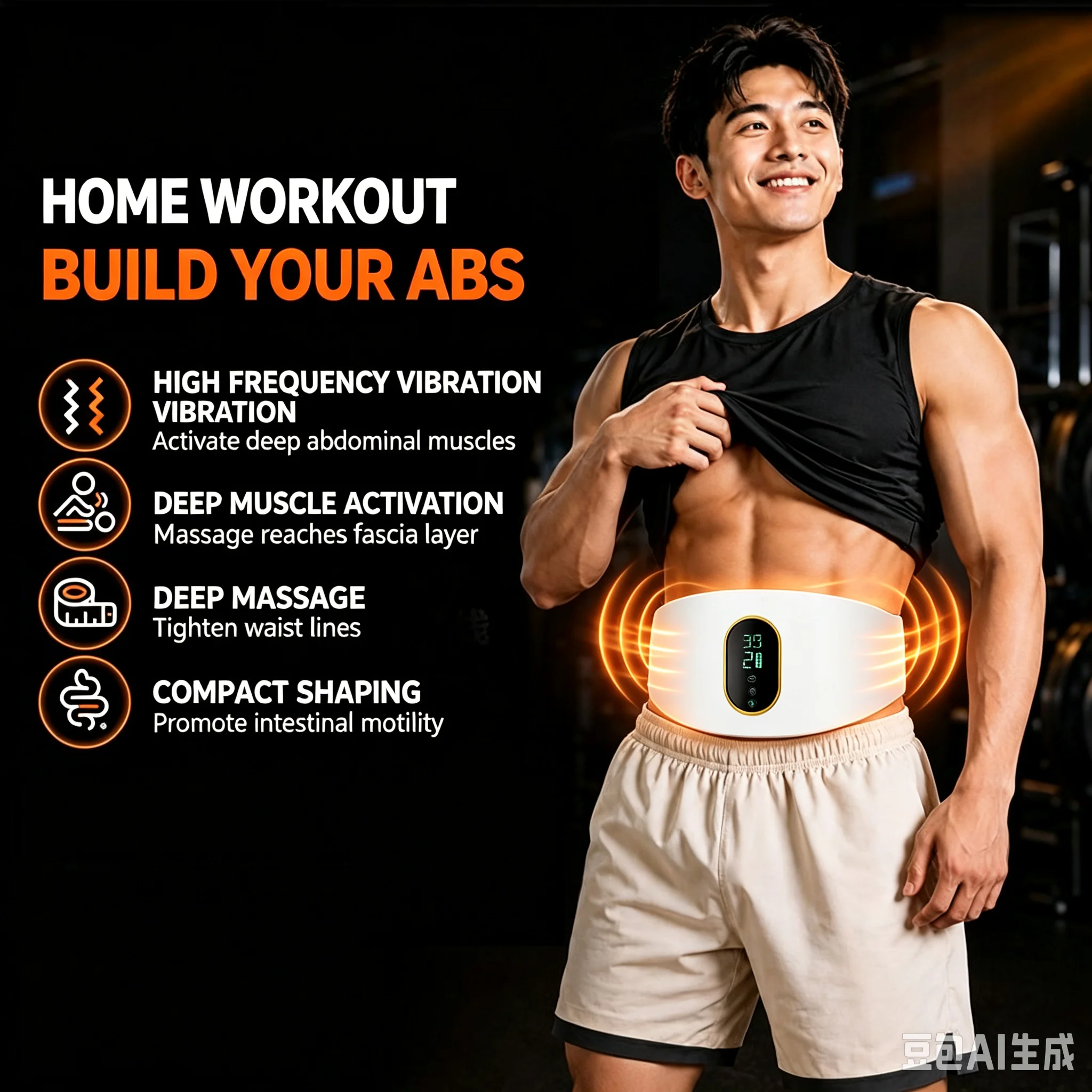 Vibration Abdomen Slimming Machine Weight Loss Lazy Big Belly Thin Waist Stovepipe Fat Burning Abdominal Massage Fitness Equip 0