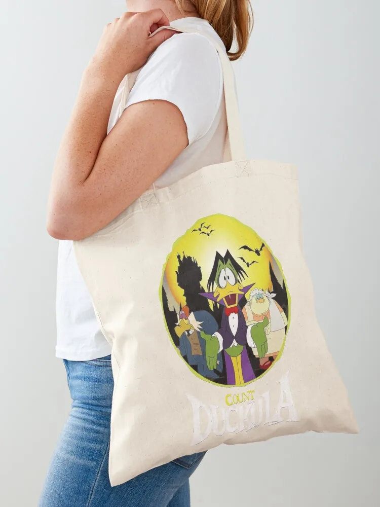 

Count Duckula Tote Bag Lady bag shopping cart bags large size bags canvas tote