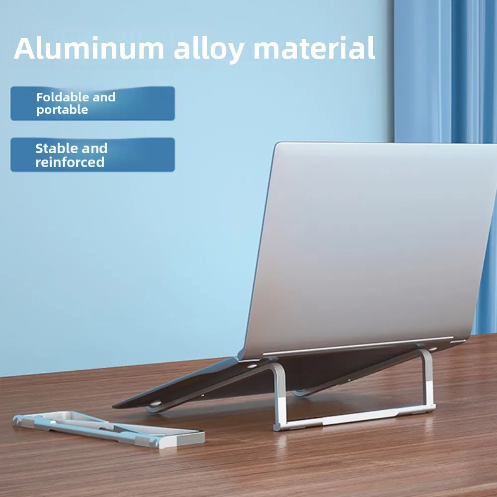 Foldable Laptop Folding Stand Lifting Non-slip Laptop Holder Stand Portable Aluminum Alloy Laptop Cooling Bracket