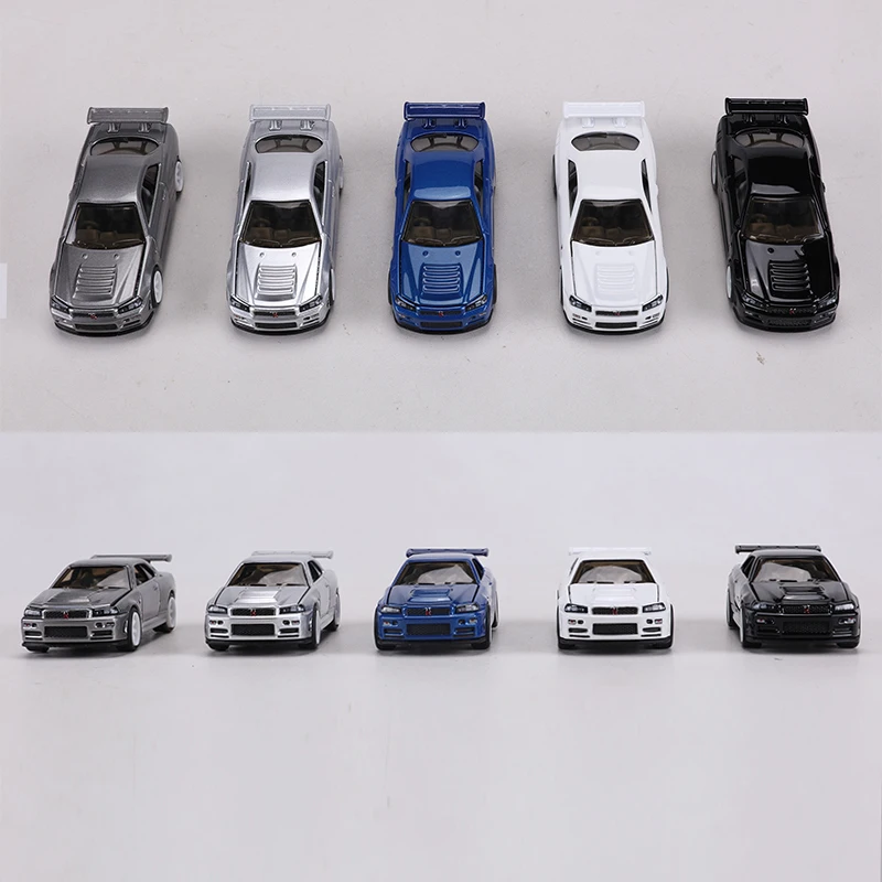 ZZC MODEL 1:64 GTR R34 Die-cast Alloy Car Model Toys Can Open The