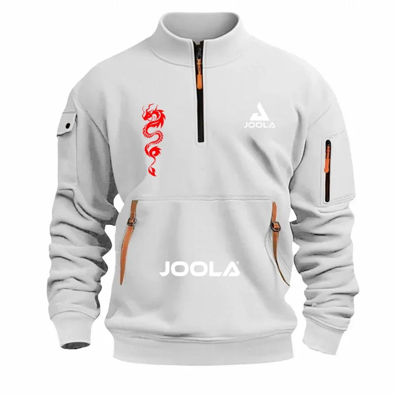 Yola JOOLA Table Tennis uniform Men's half zip sweater the Year of the Loong printed sports training clothes breathable long sle