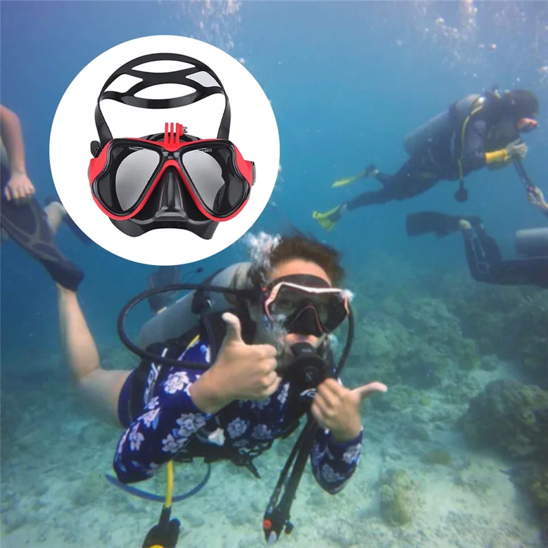 ABGN masque sous-marin professionnel caméra masque de plongée lunettes de natation tuba support de caméra de plongée sous-marine pour Gopro