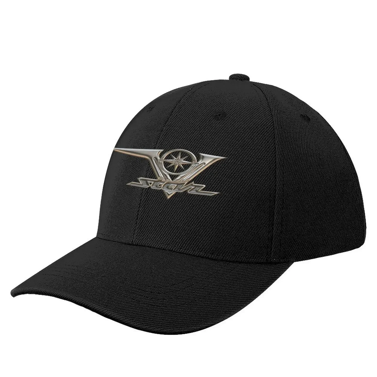 V Star 250, 650, 950, 1100, 1300, 1900 Logo 3 Chrome 3 Baseball Cap Vintage Sports Cap fishing hat Sunscreen Golf Women Men's