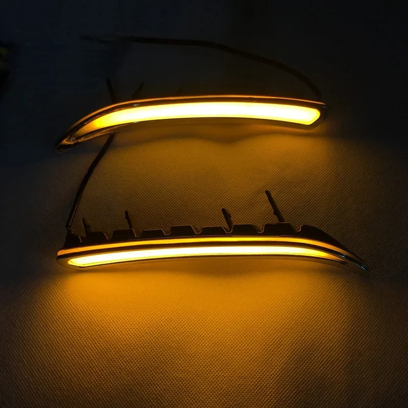 LED DRL Daylights For Opel 2010 - 2015 Insignia GS LED Yellow Turn Signal Daytime Running Headlights view 6