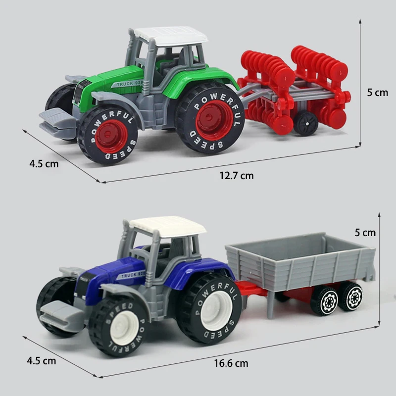 1 Stück Mini-Landwirtschaftsfahrzeuge, Diecast-Trägheitsauto, Spielzeugmodell, technischer Sprinkler, Automodell, Traktor, technisches Modell für Kinder, Geschenk