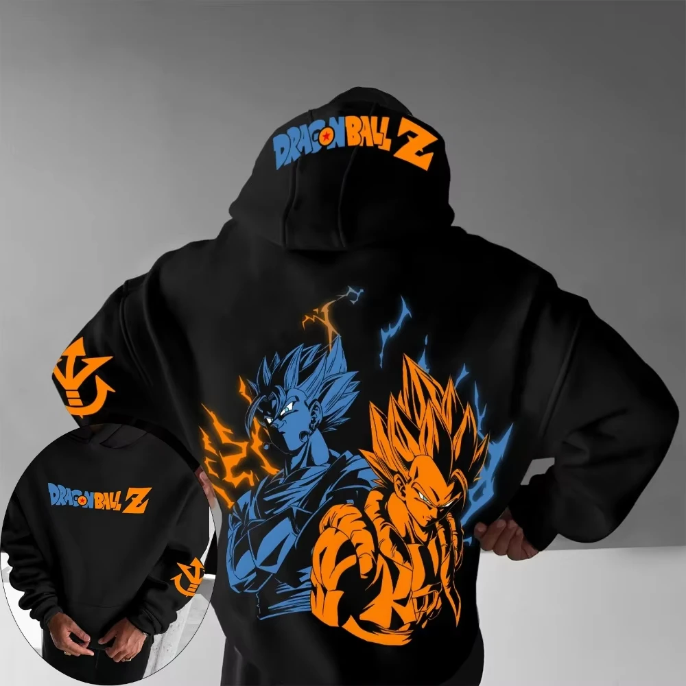 

Мужской свитер с капюшоном Dragon Ball Goku Vegeta, японское аниме, весенне-осенняя новая детская одежда с длинными рукавами для мальчиков, одежда для родителей и детей