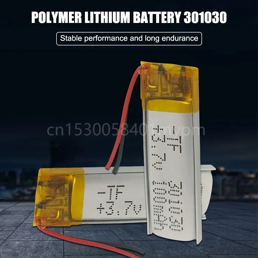 301030 3.7V 100mAh Lithium Polymer Rechargeable Battery for GPS PDA MP3 Toys Bluetooth Earphone Selfie Stick Li-Po Li-ion Cell