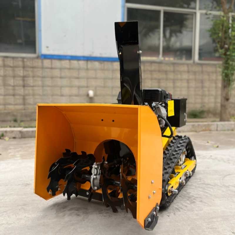 منفاخ الثلج المخصص الذي يتم التحكم فيه عن بعد، قاذف الثلج الصناعي الصغير الذكي عالي الطاقة، مكنسة الشتاء المطاطية