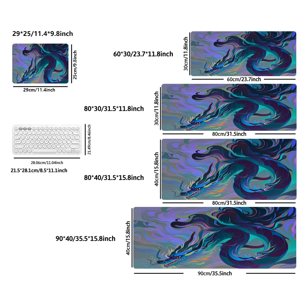 90x40cm super large game mat rubber non-slip mouse pad Advanced edge locking process ultra HD printing durable PC accessories