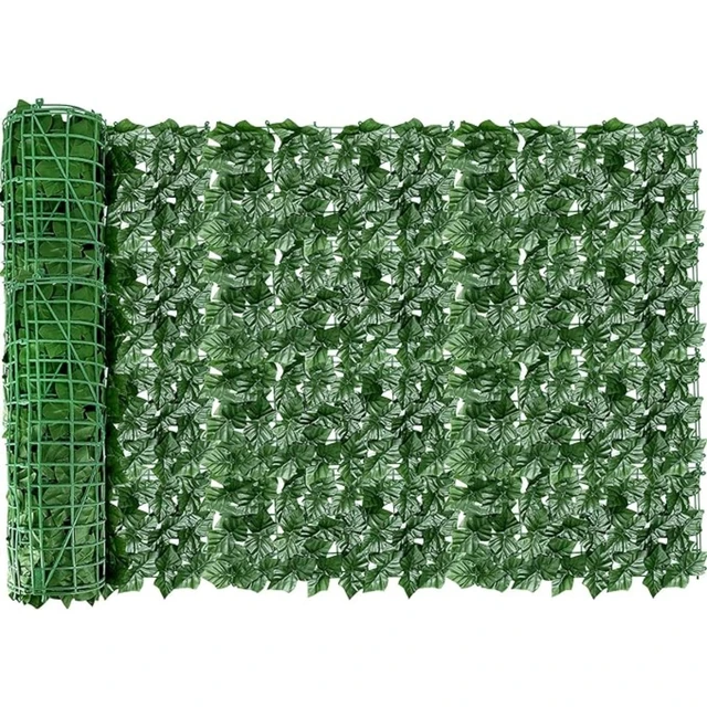 Panele sztucznej pnącznej żywopłotu 1x3m, zielone liście, sztuczny panel przeciwsłoneczny do ogrodu, na balkon, do dekoracji domu, rośliny.
