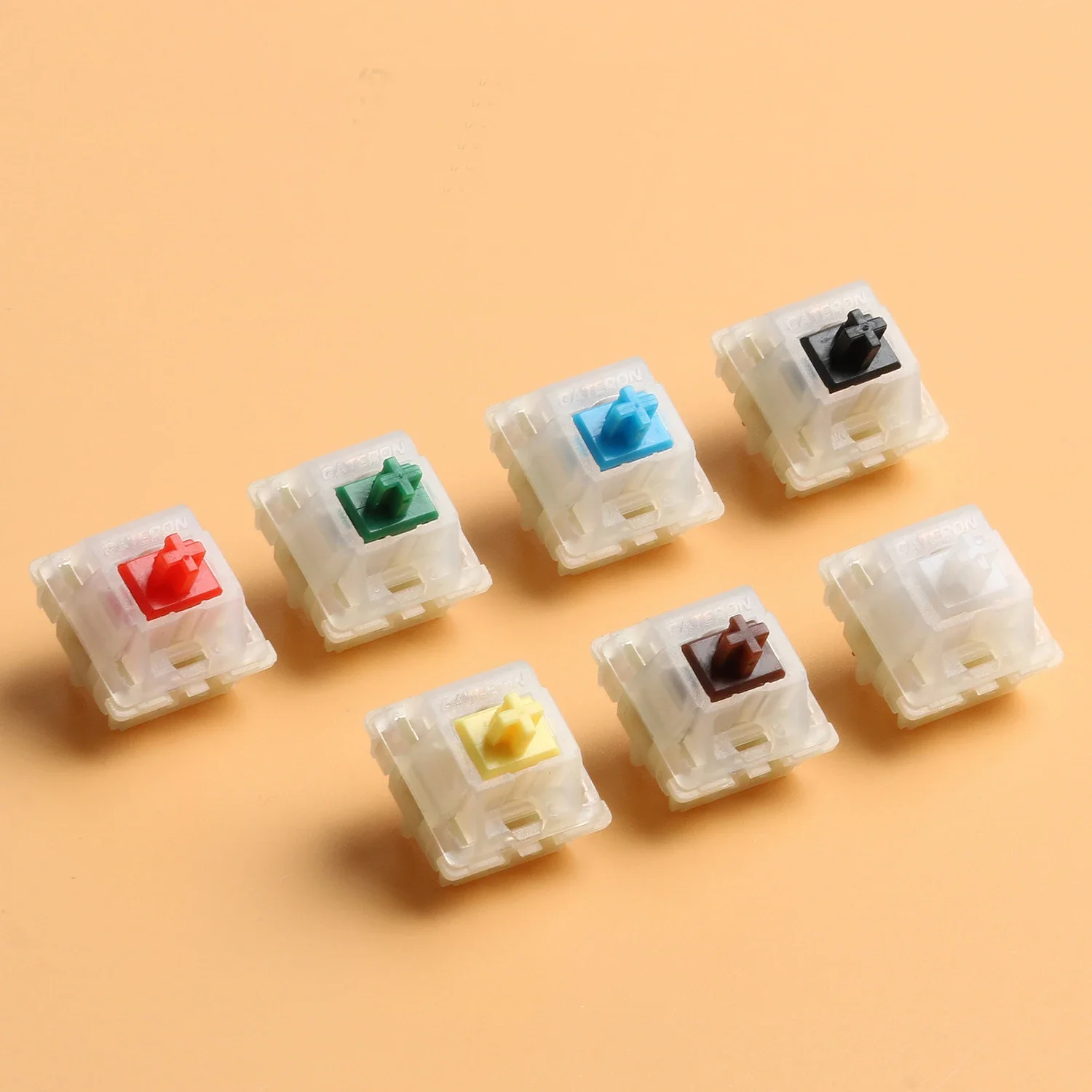 Milky Gateron Yellow Brown Red White switches 5 pin mechanical keyboard key switch