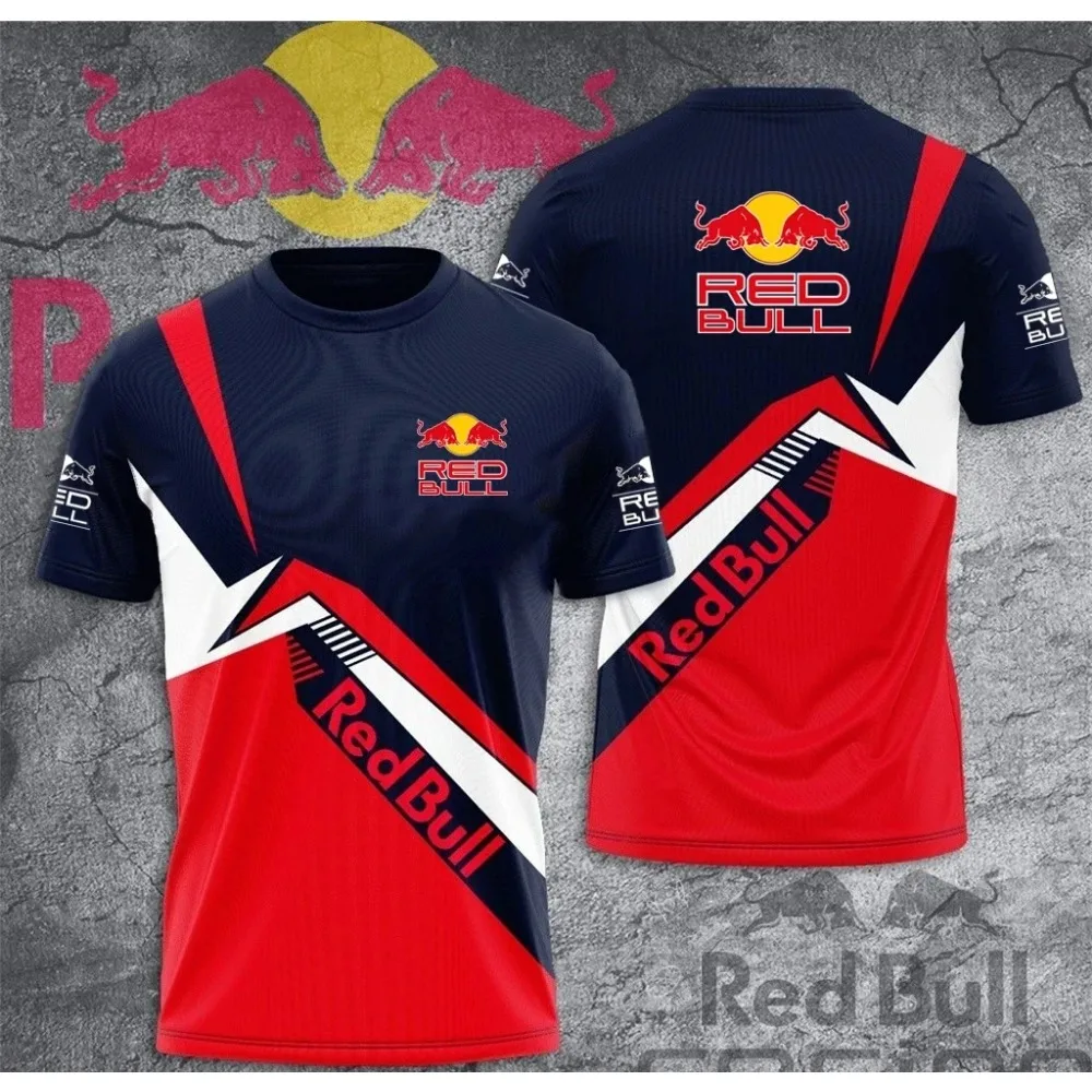 

Men'S Sports Shirt Red Bull T-Shirt Summer Quick-Drying Loose Tops Men'S Quick-Drying High Brand Racing Suit Outdoor T-Shirt
