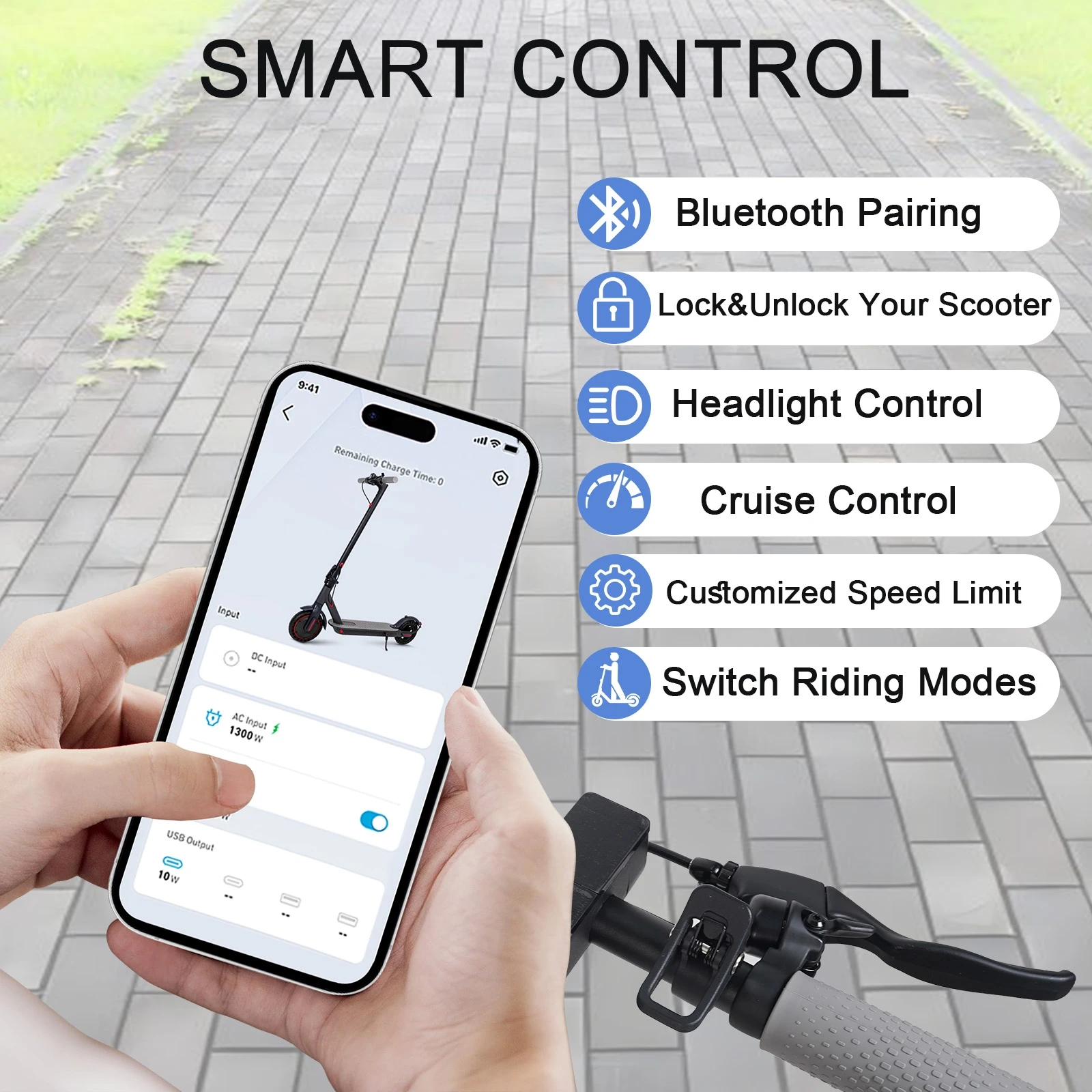 SURPOOTER Electric Scooter 350W 10.5Ah 36V Waterproof and Shock-absorbing Foldable APP lock function E-SCOOTER Local Shipping