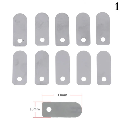 Placas de válvula de compresor de aire de 10 piezas, hoja de aluminio plateada para compresor de aire, máquina silenciosa sin aceite, juego de placas de válvula de compresor