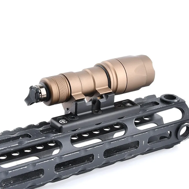 WADSN Tactical Surefir M600 M300 Light Thorntail2 Weapon Flashlight Mount For Mlok Keymo Rail CNC Aluminum Alloy Metal