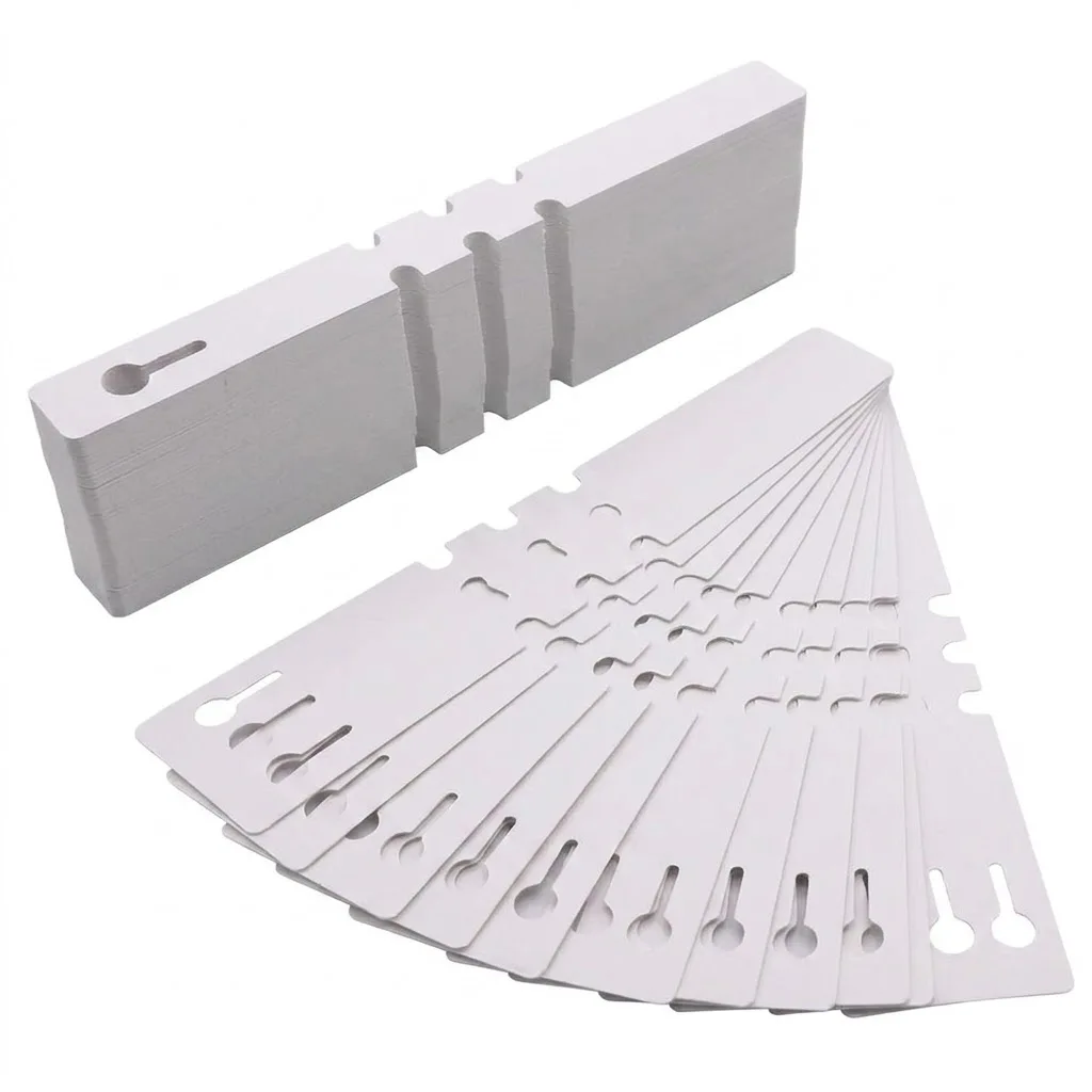 100pcs Tree Tags Plastic Plant Labels Wrap Around Hanging Tags Tree Markers Signs Nursery Labels for Plants Garden Outdoor