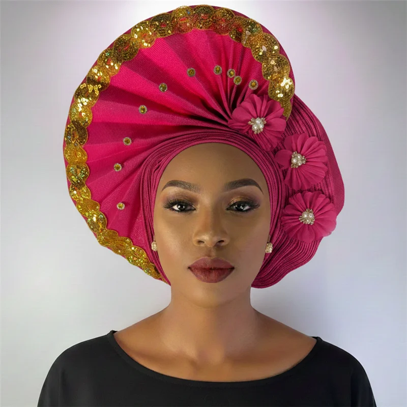 النيجيري جل القبعات ، مع حبة الحجر ، مصنوعة بالفعل السيارات ، عمامة ، الأفرو aso ebi جل aso oke ، واسعة حافة القبعات 7L111802