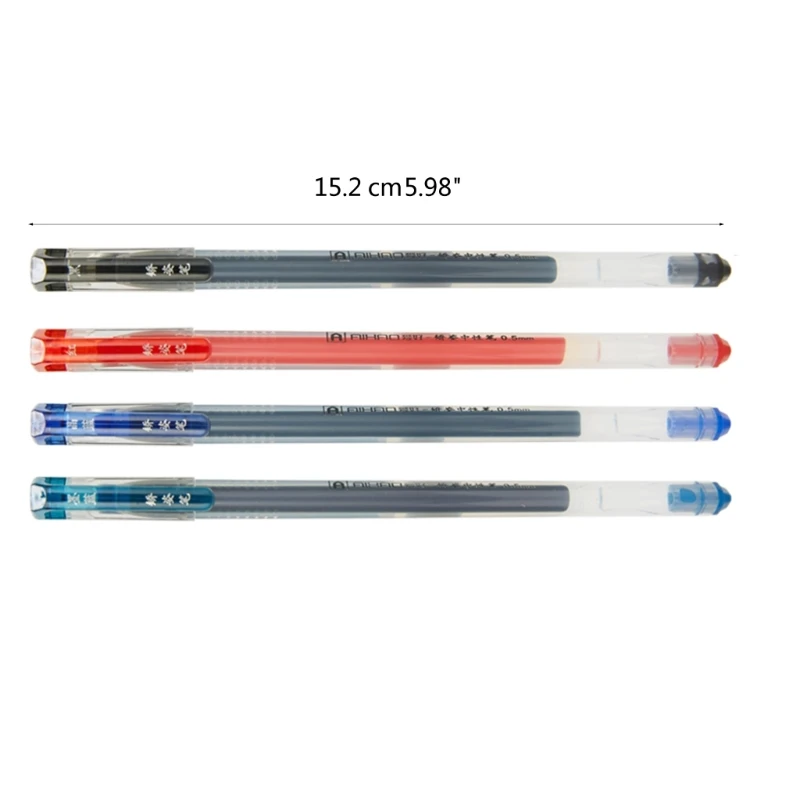 1Pc Rolling Ball Pens, Quick-Drying Ink 0.5mm Extra-Fine Point Rollerball Pens Straight Liquid Gels Ink Pens for Writing K1KF