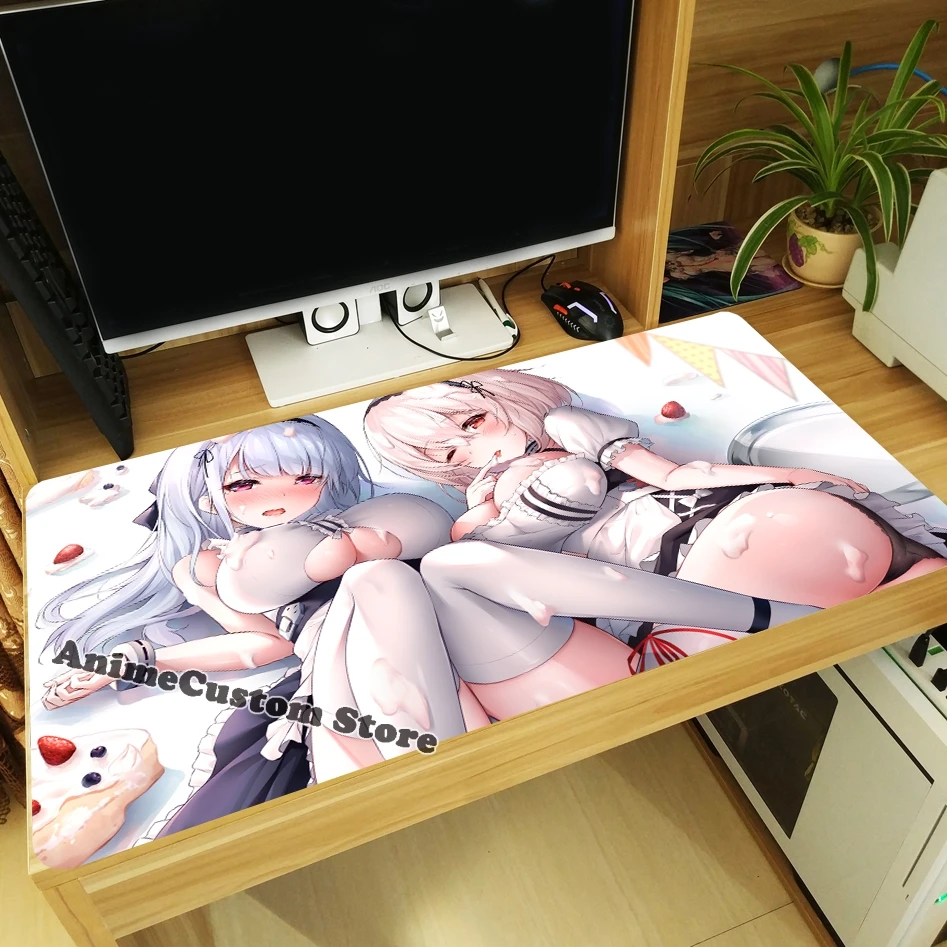 Game Anime Azur Lane HMS Dido Sirius Cosplay Large Mouse Pad Otaku Thicken Laptop Mice Mat Keyboard Mat Playmat Xmas Gift