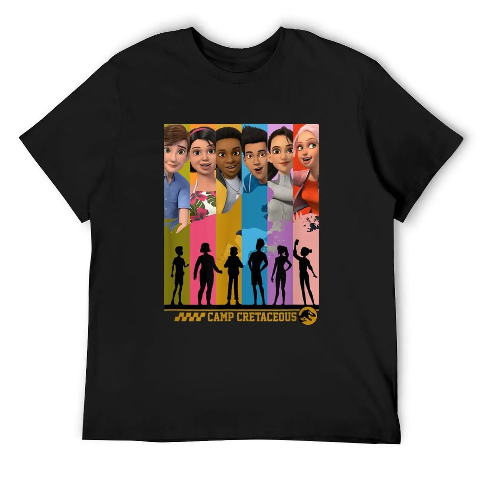 

Camp Cretaceous Group Shot Panels T-Shirt Blouse heavyweights vintage shirts men