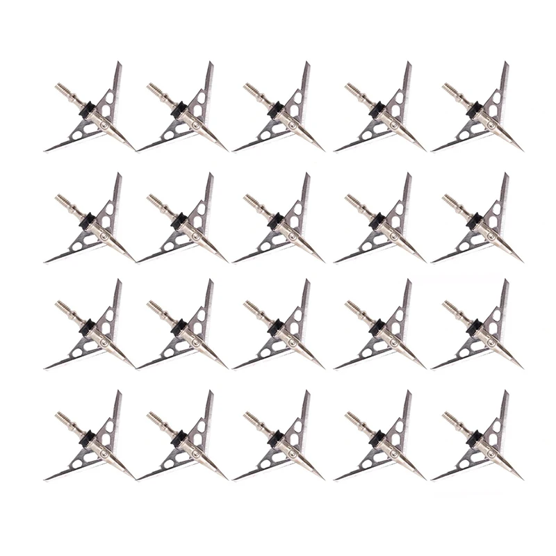 6Pcs Linkboy Archery Bolts Arrow Broadheads 2-Blade 100 Grain Hunting Arrowhead Shooting Accessories