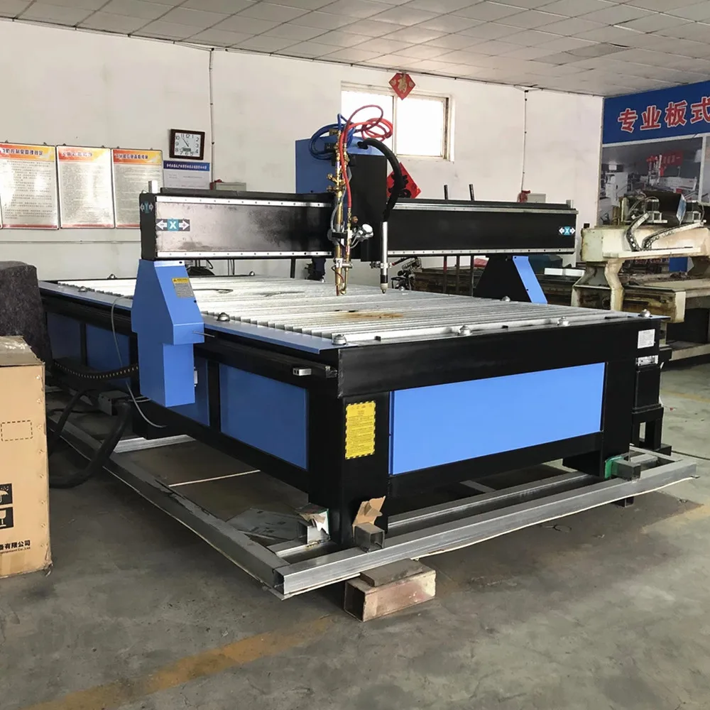 Robotec metal cutting cnc plasma cutter 25mm e tavolo da taglio a fiamma con taglio di tubi 1313/1325 macchina da taglio al plasma