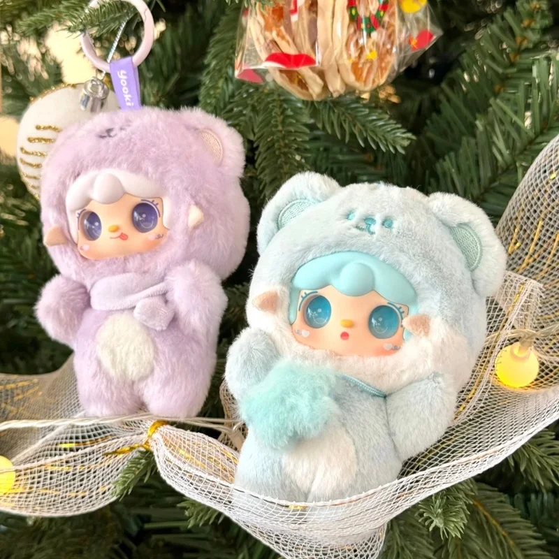 

Genuine Yooki Take A Bite Of Bear Series Blind Box Vinyl Plush Toy Bag Charm Keychain Pendant Mystery Box Gift For Girls Kids