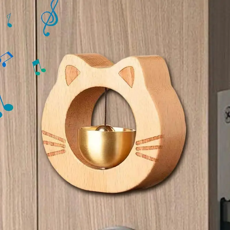 Katze Türklingel Tier Form Windspiel Magnetische Tür Öffnung Türklingel Kühlschrank Dekoration Katze Glockenspiel Glocke Für Hause Eingang